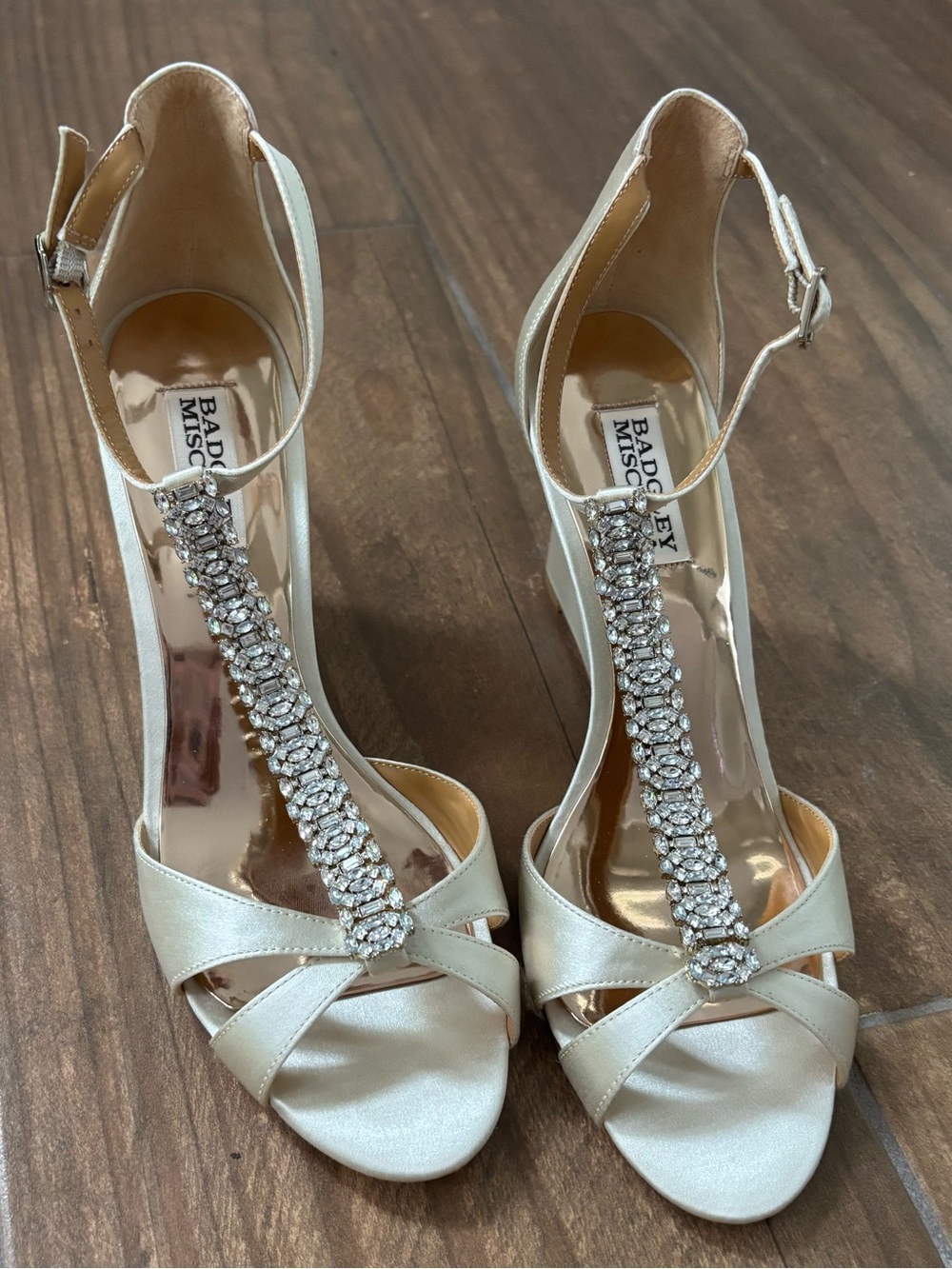 Badgley Mischka Romance wedge sandals